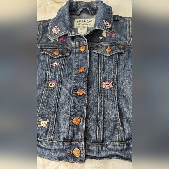 Levis Signature Women’s Jean Jacket Size S - Picture 6 of 16